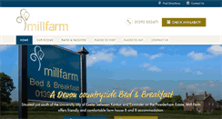 Desktop Screenshot of millfarmstay.co.uk