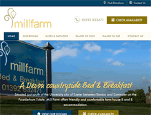 Tablet Screenshot of millfarmstay.co.uk